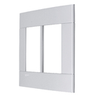 Placa 4X4 6 Módulos Prata Artico Decor Schneider