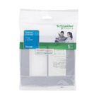 Placa 4X4 6 Módulos Prata Artico Decor Schneider