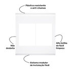 Placa 4x4 6 Postos Com Suporte Tramontina Linha Liz