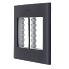 Placa 4x4 6Módulo(s) DIST com Suporte Inova Pro Class Black Piano Alumbra