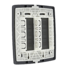 Placa 4x4 Cega com Suporte Grafite Fosco Simon 30 Simon