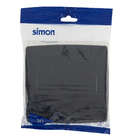 Placa 4x4 Cega com Suporte Grafite Fosco Simon 30 Simon