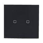 Placa 4x4 Cega Saída Fio com Suporte  Inova Pro Class Black Piano Alumbra