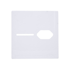 Placa com Suporte 4X4 para 1 Interruptor + 1 Tomada Branco Novara