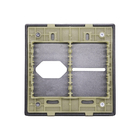 Placa com Suporte 4X4 para 1 Interruptor + 1 Tomada Preto Graffite Novara