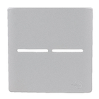 Placa 4X4 para 2 Interruptores Aço Novara Dicompel