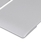 Placa 4X4 para 2 Interruptores Aço Novara Dicompel