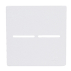 Placa 4X4 para 2 Interruptores Branco Novara Dicompel