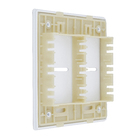 Placa 4X4 para 2 Interruptores Branco Novara Dicompel