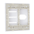 Placa com Suporte 4X4 para 3 Interruptores + Tomada Universal 2P+T Branca Novara Dicompel