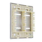 Placa 4X4 para 4 Interruptores Aço Novara Dicompel