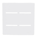 Placa 4X4 para 4 Interruptores Branco Novara Dicompel