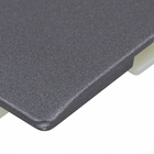 Placa 4X4 para 6 Interruptores Preta Grafite Novara Dicompel