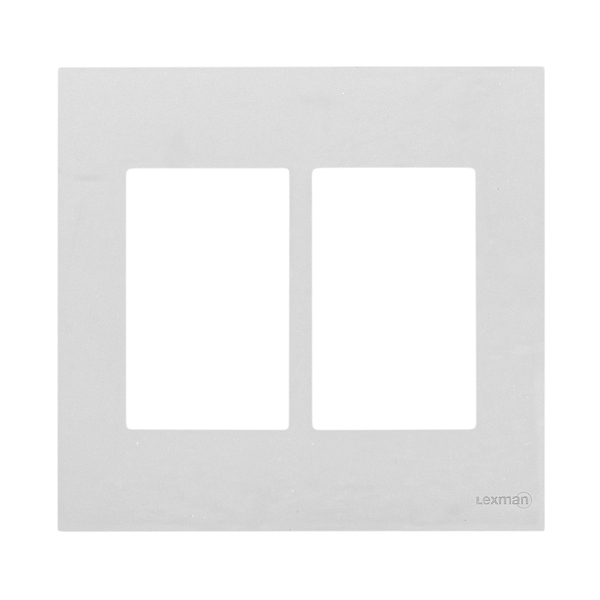 Placa 4x4 para 6 Módulos Acrílico Espelhado Madrid Lexman