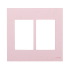 Placa 4x4 para 6 Módulos Acrílico Ouro Rosé Madrid Lexman