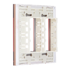 Placa 4x4 para 6 Módulos Acrílico Ouro Rosé Madrid Lexman