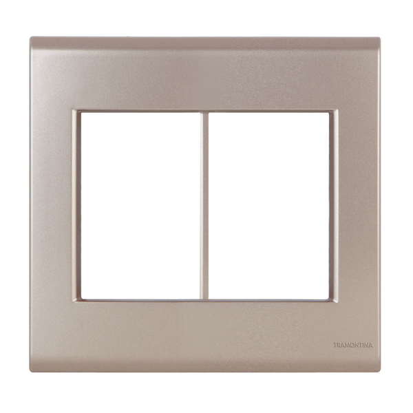 Placa 6 Módulos 4x4 - Tramontina Liz Ouro Velho - Tlo043