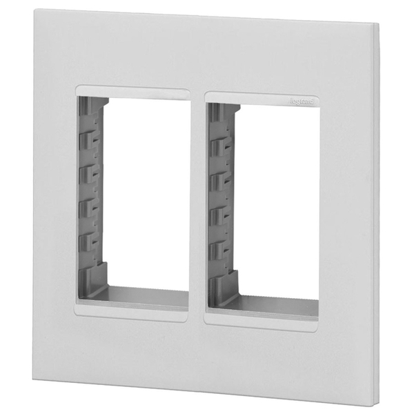 Placa 6 Módulos + Suporte 4x4 - Branco - Pial Plus +