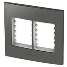 Placa 6 Módulos + Suporte 4x4 - Inova Grafite - 85482