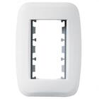 Placa + Bastidor 2x4 3 Modulos Branca Classica Pezzi 50130