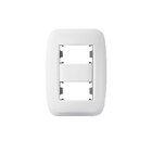 Placa + Bastidor 2x4 3 Modulos Branca Classica Pezzi 50130