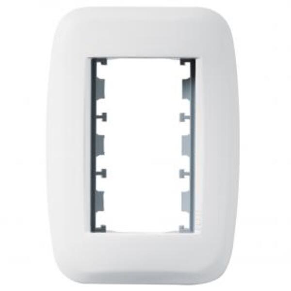 Placa + Bastidor 2x4 3 Modulos Branca Classica Pezzi 50130