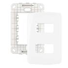 Placa + Suporte Horizontal 4x2 2 Postos Separados - Margirius