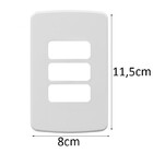 Placa + Suporte Horizontal 4x2 3 Postos - Margirius