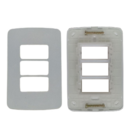 Placa + Suporte Horizontal 4x2 3 Postos - Margirius