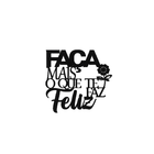 Placa  Vazada Dizeres Mdf