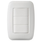 Placa Abs + Bastidor Classica 2x4 Cega Branca Pezzi Linha 50.