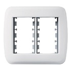 Placa Abs + Bastidor Classica 4x4 P/6 Módulos Branca Pezzi Li