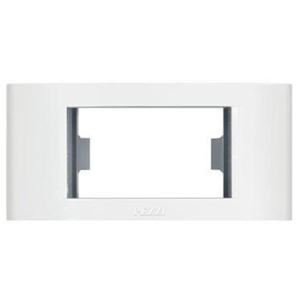 Placa Abs + Bastidor Moveis 1 Módulo Branca Pezzi Linha 50.000