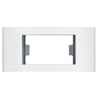 Placa Abs + Bastidor Moveis 1 Módulo Branca Pezzi Linha 50.000