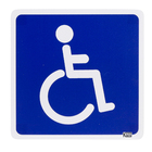 Placa "Acessibilidade" Plástico 15x15cm