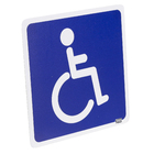 Placa "Acessibilidade" Plástico 15x15cm