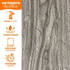 Placa Adesiva Flexível Para Parede Madeira Nogueira Maciça Ac