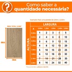 Placa Adesiva Flexível Para Parede Madeira Tauari 30x60cm