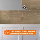 Placa Adesiva Flexível Para Parede Madeira Tauari 30x60cm