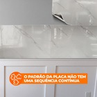 Placa Adesiva Flexível Para Parede Mármore Branco Jazz 30x60cm