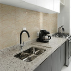 Placa Adesiva Flexível Para Parede Mármore Crema Valência 30