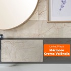 Placa Adesiva Flexível Para Parede Mármore Crema Valência 30