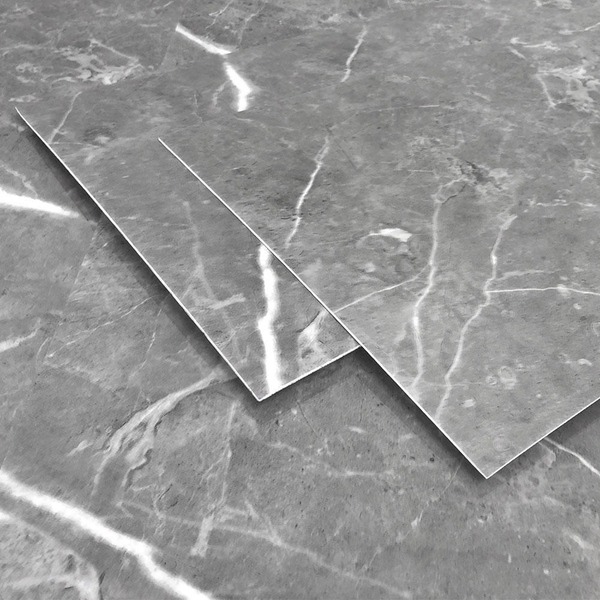 Placa Adesiva Flexível Para Parede Mármore Monet Cinza 30x60cm