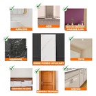 Placa Adesiva Flexível Para Parede Mármore Monet Cinza 30x60cm