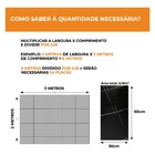 Placa Adesiva Flexível Para Parede Mármore Raio Negro 30x60cm