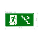 Placa Adesiva Indicativa Pvc Saída de Emergência Fotoluminesc