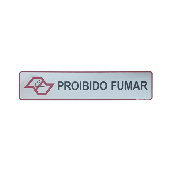 Placa Adesiva Informativa Proibido Fumar Acrílico Resistente