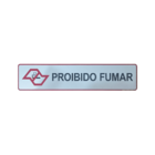 Placa Adesiva Sinalização Informativa Proibido Fumar Aluminio
