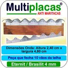 Placa Anti Maritacas Eternit Brasilit 4 Mm Kit 224 Peças