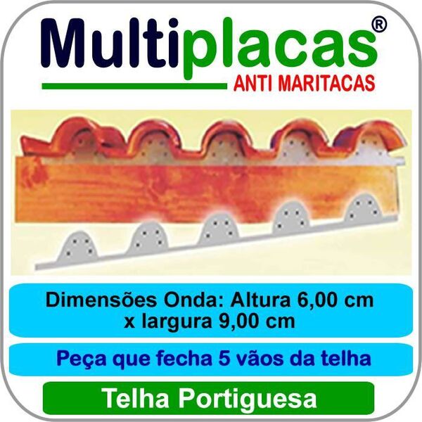 Placa Anti Maritacas Portuguesa Kit 19 Peça(s)
